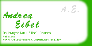 andrea eibel business card